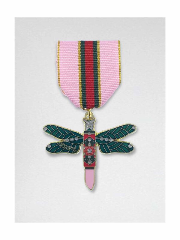 LIBÉLULA ROSA FIESTA MEDAL